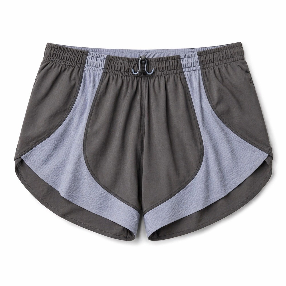 Outdoor Voices Women's Two-Tone Gray Athletic Shorts